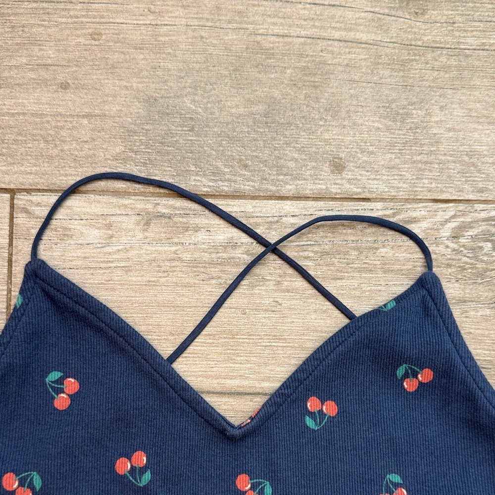 NWOT- American Eagle Outfitters Strappy Tank with Cherry Print - Picture 3 of 5